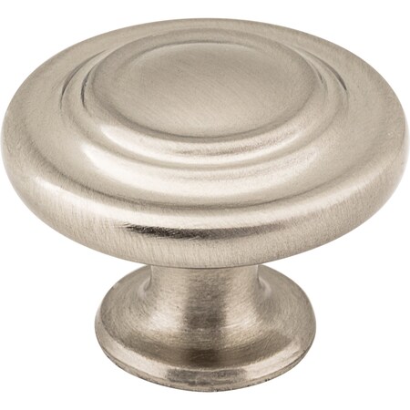 Elements 1-5/16" Diameter Satin Nickel Round Arcadia Cabinet Knob 107SN